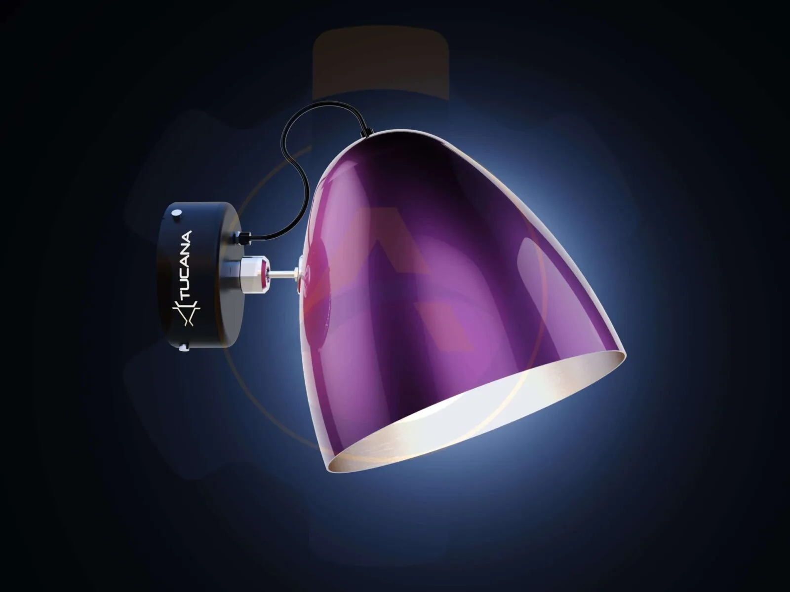 Purple LED Bulb 3D product animation